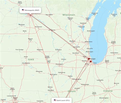 flights from st louis to minneapolis